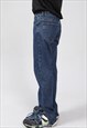 KALODIS SIMPLE SLIT STRAIGHT CASUAL JEANS