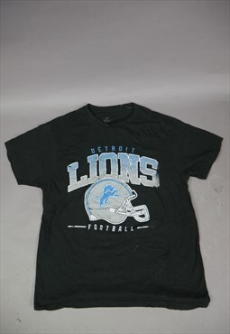 Vintage NFL Detroit Lions Graphic T-Shirt in Black