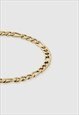 54 FLORAL 20" T BAR PENDANT FIGARO NECKLACE CHAIN - GOLD
