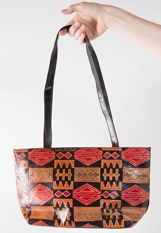 VINTAGE 70'S EMBOSSED TOTE BAG