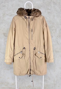 Tommy Hilfiger Parka Jacket Beige  Thermore Women's Medium