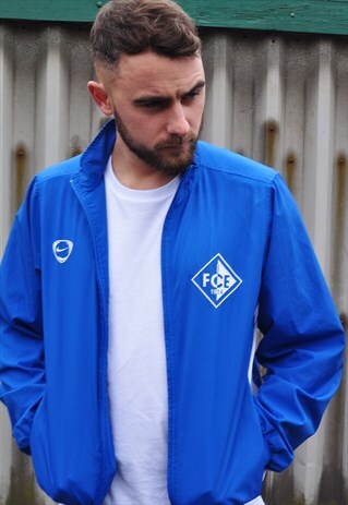 VINTAGE 90'S NIKE FOOTBALL WINDBREAKER TRACK JACKET