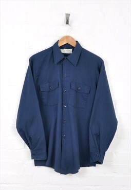 Vintage Dickies Shirt Blue Medium