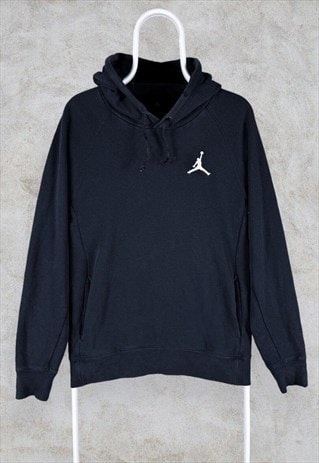 Nike Air Jordan Hoodie Black Pullover Men's Small
