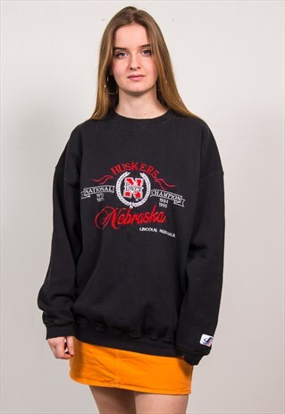 VINTAGE 90'S NEBRASKA CORNHUSKERS USA SWEATSHIRT