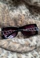 GUESS BY MARCIANO Y2K LOGO MAGENTA SUNGLASSES