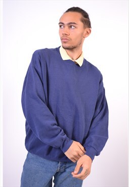 Vintage Lee Sweatshirt Jumper Blue