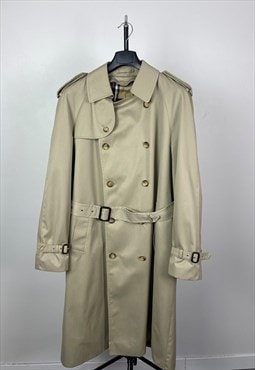 Burberry coats heavy trench elegant beige L XL 