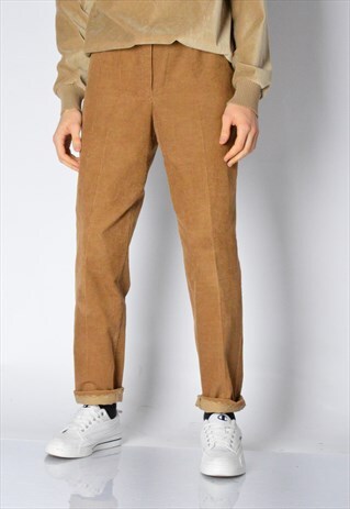 VINTAGE 90S UNISEX CAMEL BROWN CORDUROY PANTS