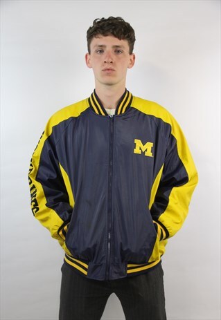 VINTAGE MICHIGAN RETRO HEAVY BOMBER JACKET