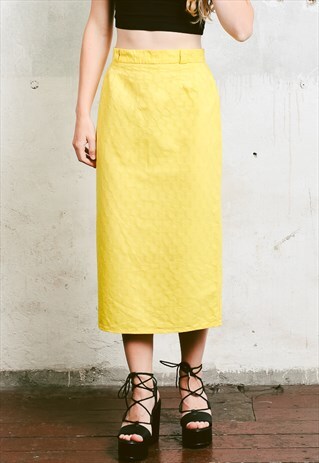 VINTAGE 80S HIGH WAISTED PENCIL SKIRT