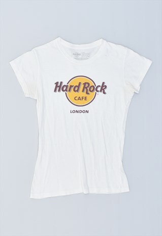 VINTAGE 90'S HARD ROCK CAFE LONDON T-SHIRT TOP WHITE