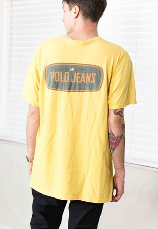 VINTAGE RALPH LAUREN T-SHIRT LOGO 90S L 8.5