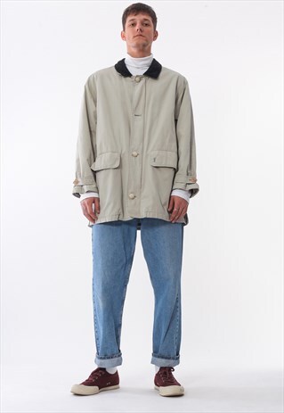 VINTAGE YVES SAINT LAURENT COAT 90S BEIGE