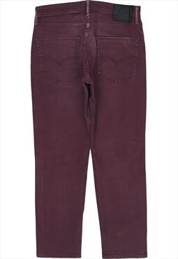 Vintage 90's Levi's Jeans Denim Slim Jeans Burgundy