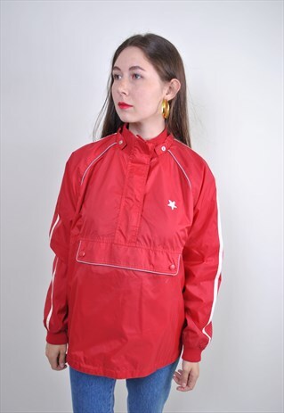VINTAGE CURE ANORAK JACKET WITH STAR PRINT, SIZE M