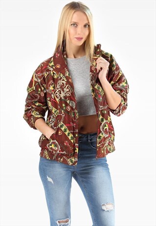 RETRO BAROQUE BOMBER JACKET