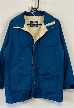 Blue Woolrich Winter Coat Men's Medium