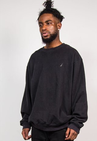 90'S VINTAGE NAUTICA BLACK SWEATSHIRT