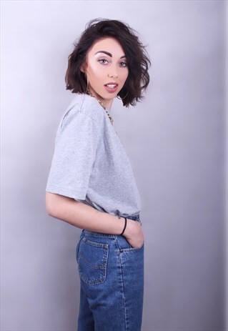 GREY REEBOK TEE