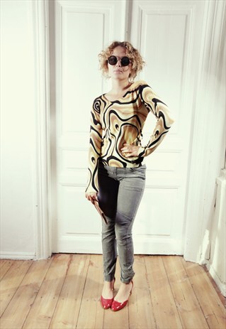 VINTAGE 90'S PSYCHEDELIC PATTERN TOP