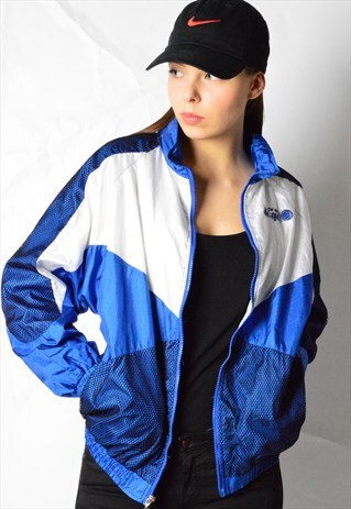 VINTAGE 90S BLUE WHITE COLOUR BLOCK BASKETBALL NBA ORLANDO M