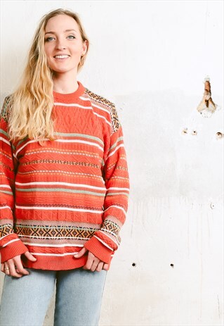 VINTAGE 90S OVERSIZED KNIT JUMPER