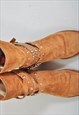 VINTAGE 00S SUEDE LEATHER ANKLE BOOTS