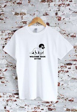 Welcome back otter TV show graphic print White T-shirt
