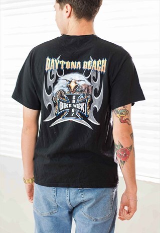 VINTAGE BIKER T-SHIRT 90S L 7.4