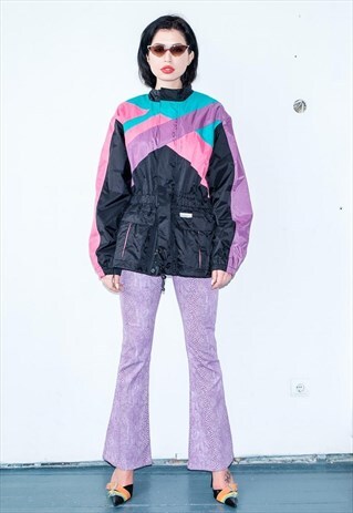 VINTAGE WINDBREAKER NEON JACKET / 1990S