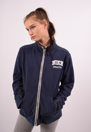 VINTAGE NIKE TRACKSUIT TOP JACKET NAVY BLUE