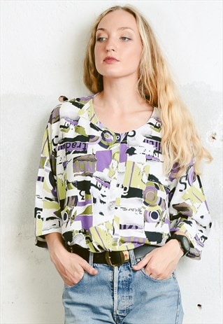VINTAGE 90S PATTERNED SHIRT