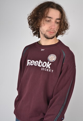 VINTAGE REEBOK SWEATSHIRT IN MAROON