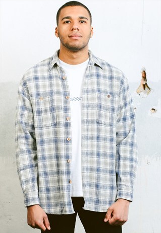VINTAGE CHECK PRINT SHIRT