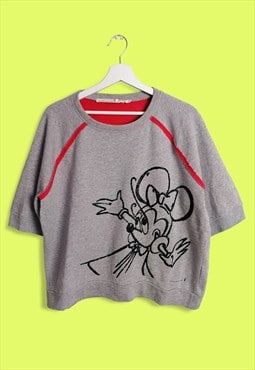 DOROTHEE SCHUMACHER Vintage Disney Cartoon Crop Sweatshirt 