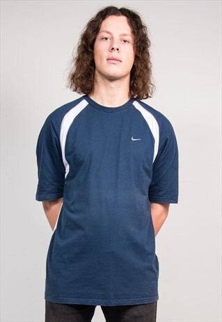 VINTAGE 90'S BLUE NIKE T-SHIRT
