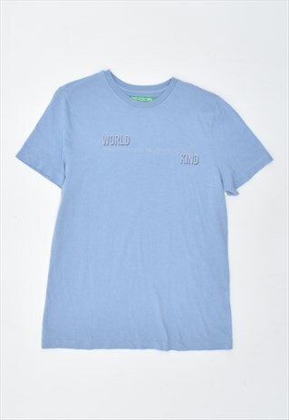 VINTAGE 90'S BENETTON T-SHIRT TOP BLUE