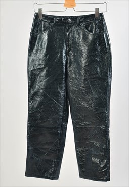 Vintage 00s faux leather trousers 