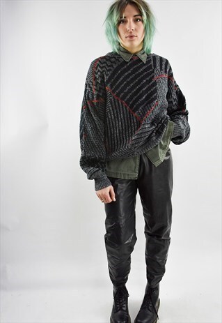 VINTAGE 80S OSCAR DE LA RENTA FRESH PRINCE KNIT SWEATER