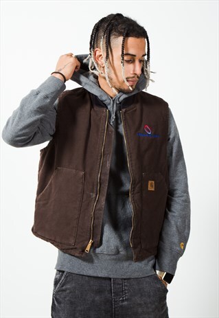 VINTAGE 80S CARHARTT GILET JACKET / S3109