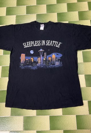 VINTAGE 90S SLEEPLESS IN SEATTLE MOVIE TSHIRT TOM HANKS