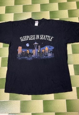 Vintage 90s Sleepless In Seattle Movie Tshirt Tom Hanks