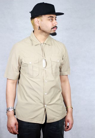 VINTAGE ARMANI JEANS SHORT SLEEVE SAFARI SHIRT