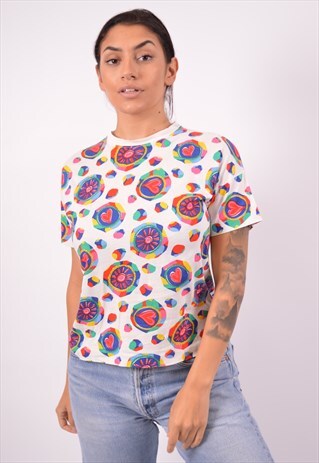 VINTAGE BENETTON T-SHIRT TOP MULTI
