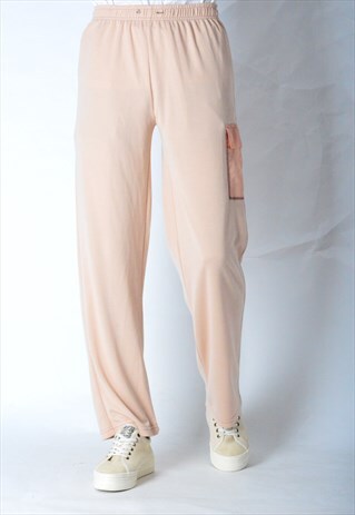 VINTAGE 90S PASTEL PEACH PYJAMAS PANTS