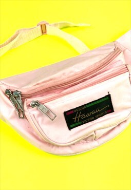 80s Vintage Pink Victor Sports Hawaii Design Bum Bag