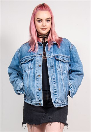 90'S VINTAGE BLUE FADED LEVI'S DENIM JACKET