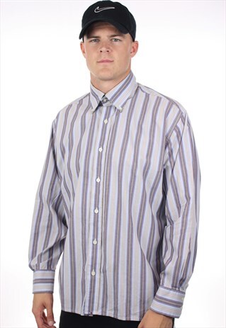 VINTAGE TOMMY HILFIGER STRIPED LONG SLEEVE SHIRT
