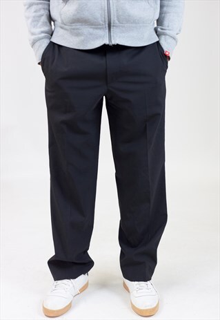 VINTAGE 90S HUGO BOSS BLACK SUIT TROUSERS